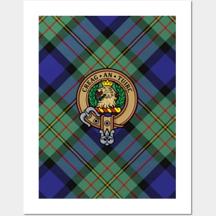 Clan MacLaren Crest over Tartan Posters and Art